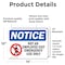 Signmission Not An Employee Exit Emergency Sign With Symbol, 14 in W x Rectangle, Vinyl Decal OS-2PACK-NS-D-1014-L-15142 - alternate 6